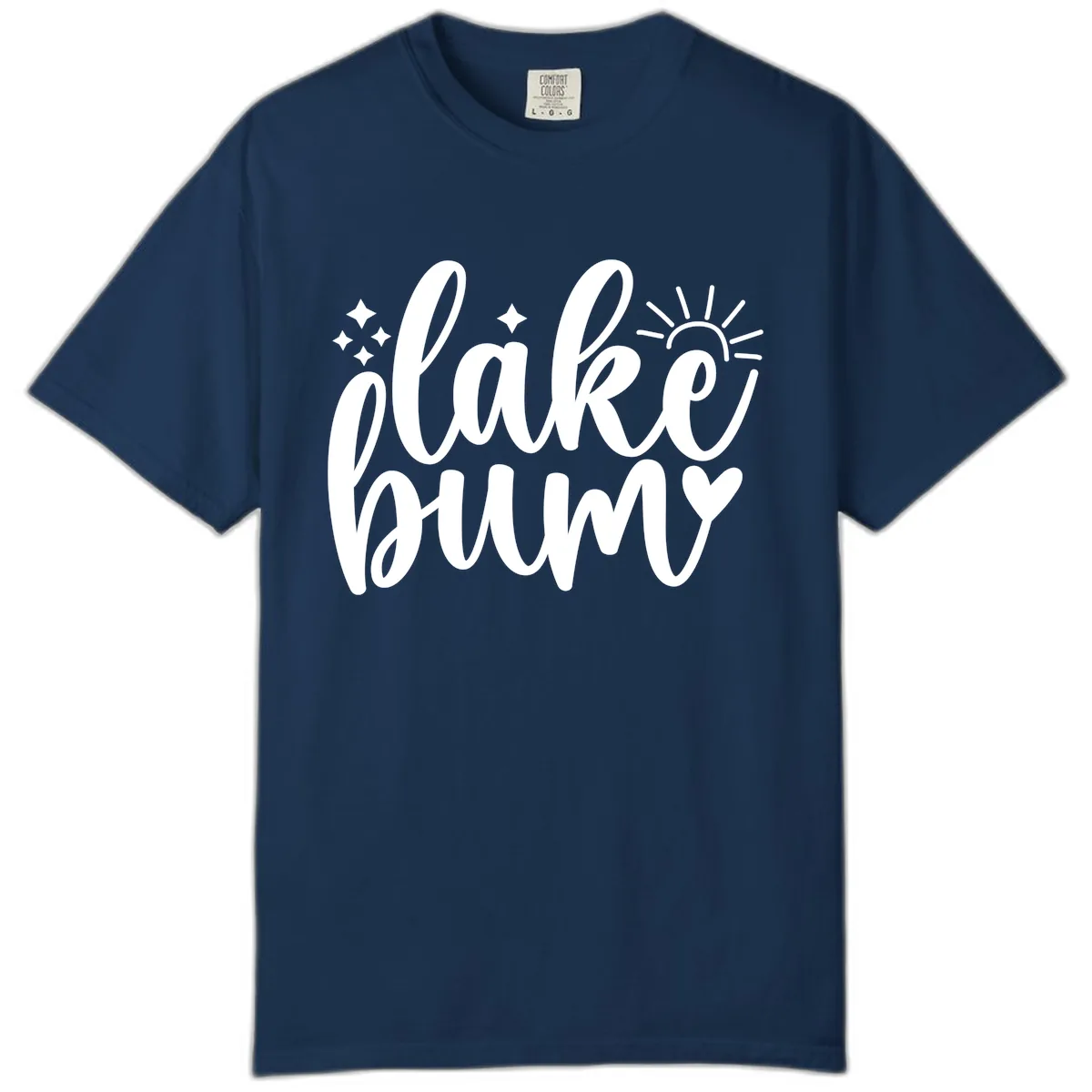 Lake Bum Lifestyle Apparel Comfort Color in Navy