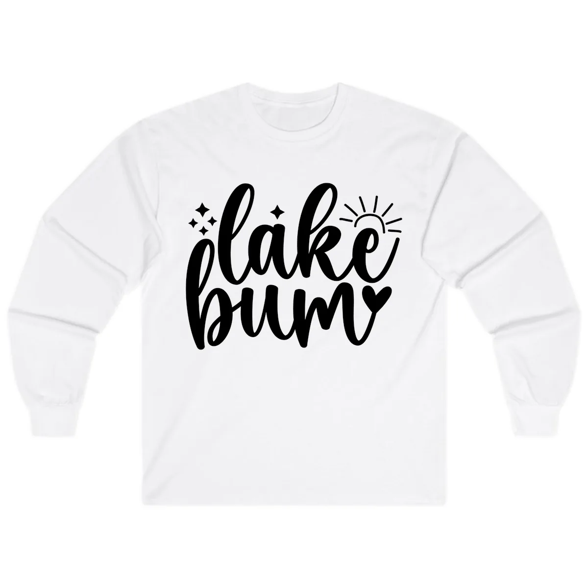 Lake Bum Lifestyle Apparel Long Sleeve in White