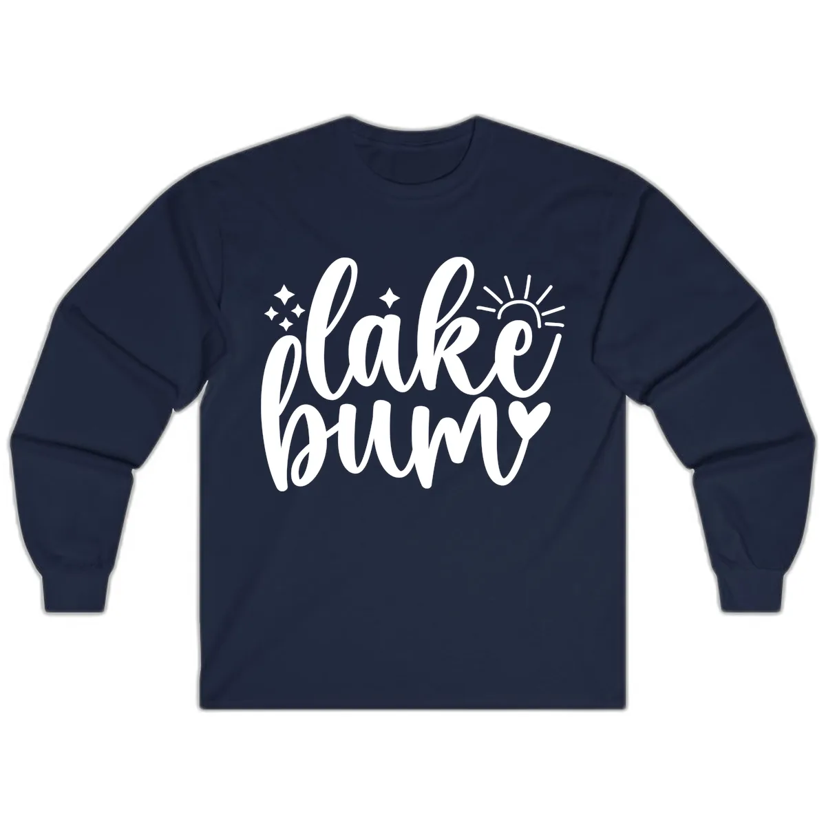 Lake Bum Lifestyle Apparel Long Sleeve in Navy