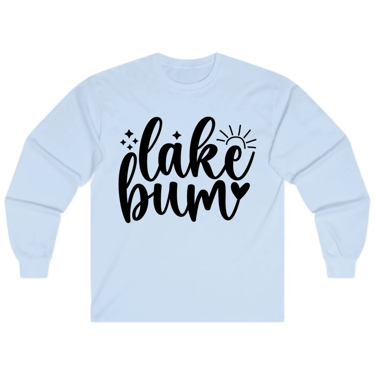 Lake Bum Lifestyle Apparel Long Sleeve in Light Blue