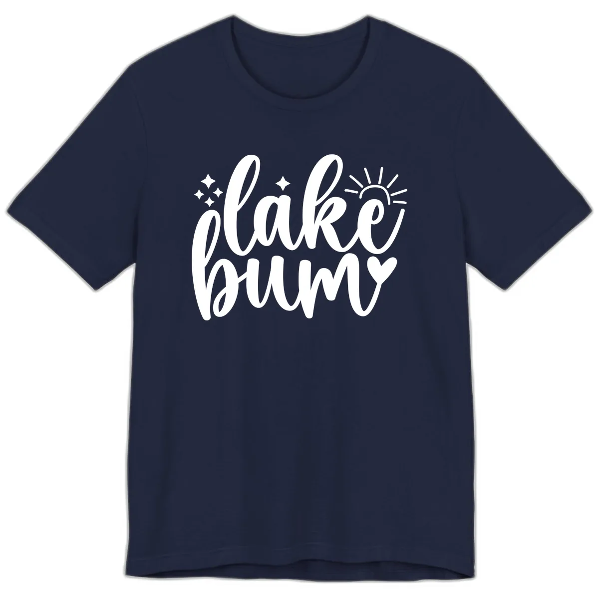 Lake Bum Lifestyle Apparel Premium T-Shirt in Navy