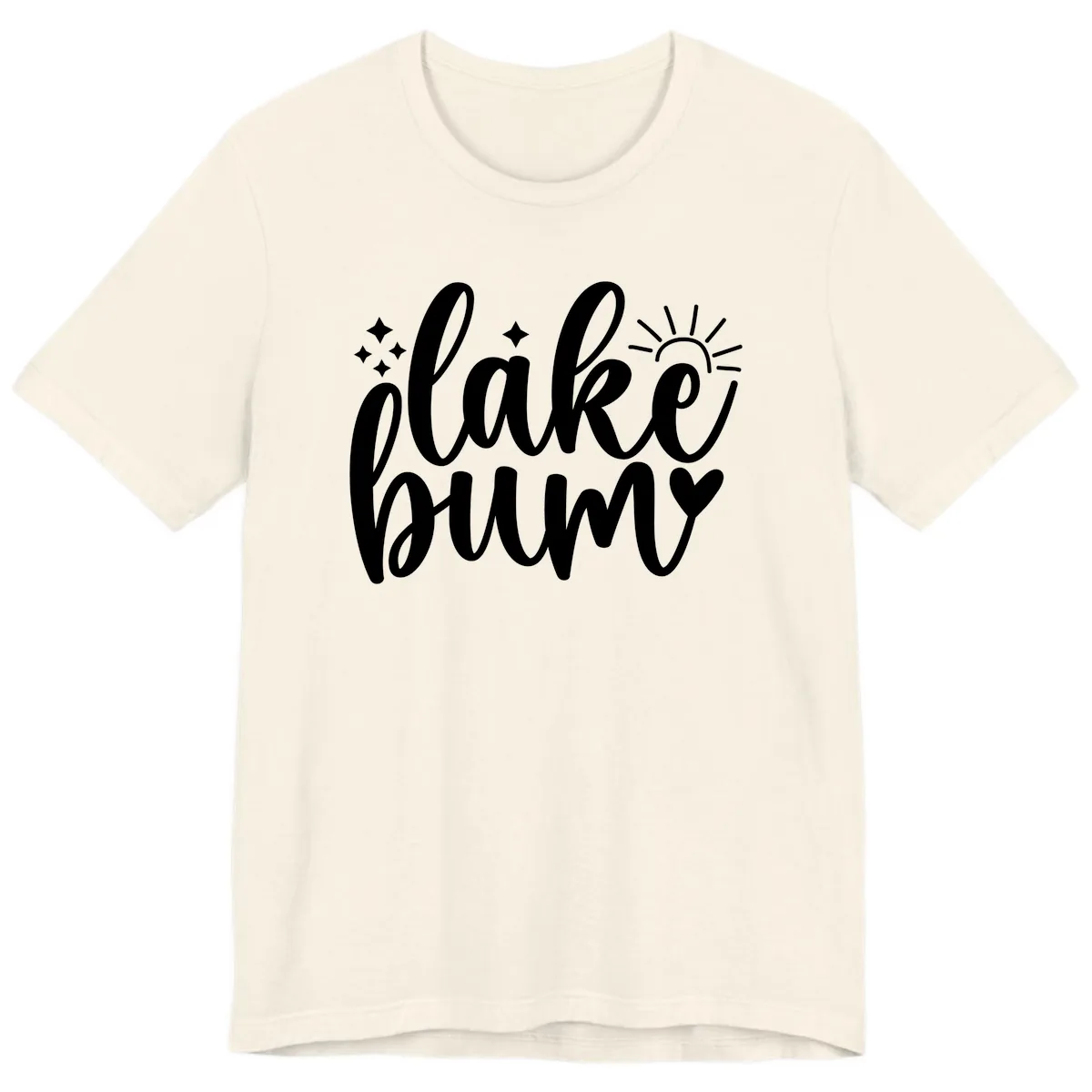 Lake Bum Lifestyle Apparel Premium T-Shirt in Natural