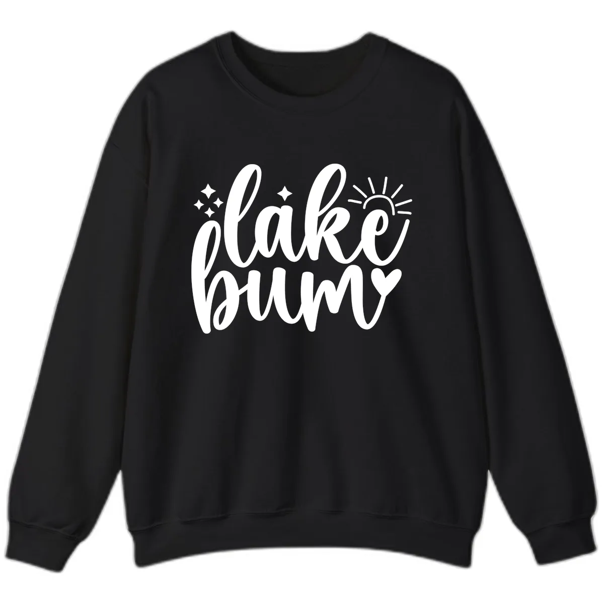 Lake Bum Lifestyle Apparel Sweatshirt in Black