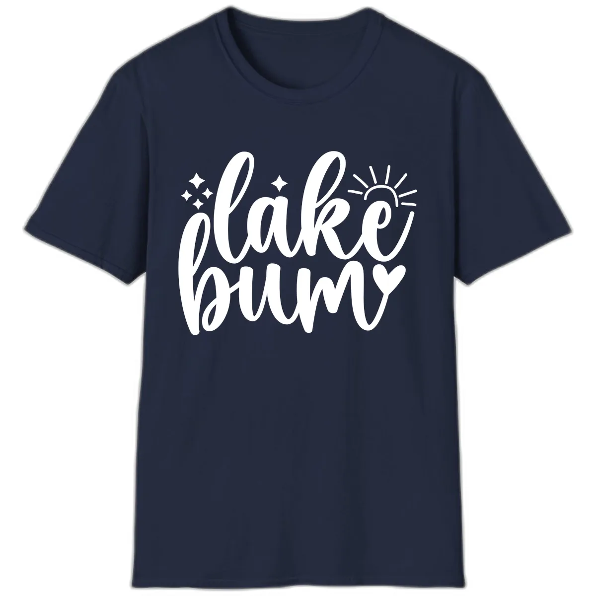 Lake Bum Lifestyle Apparel T-Shirt in Navy