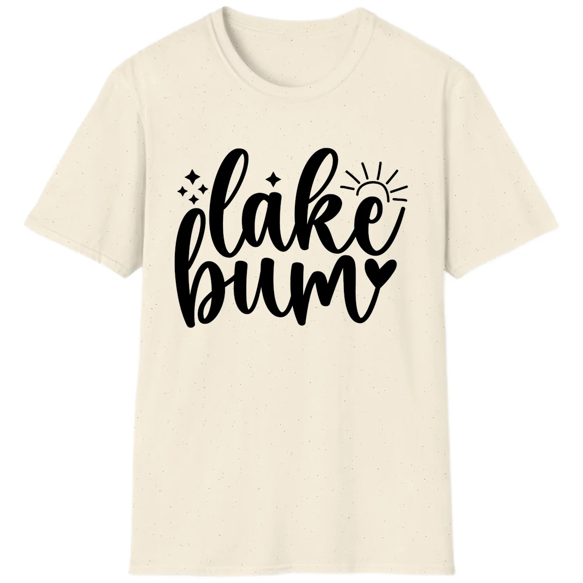 Lake Bum Lifestyle Apparel T-Shirt in Natural
