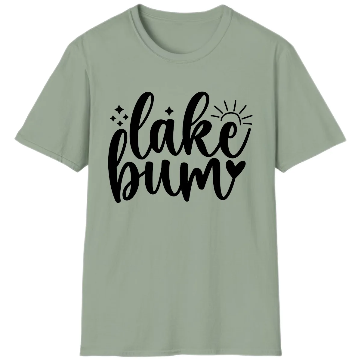 Lake Bum Lifestyle Apparel T-Shirt in Sage
