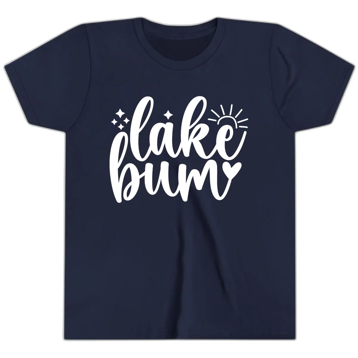 Lake Bum Lifestyle Apparel Youth T-Shirt in Navy