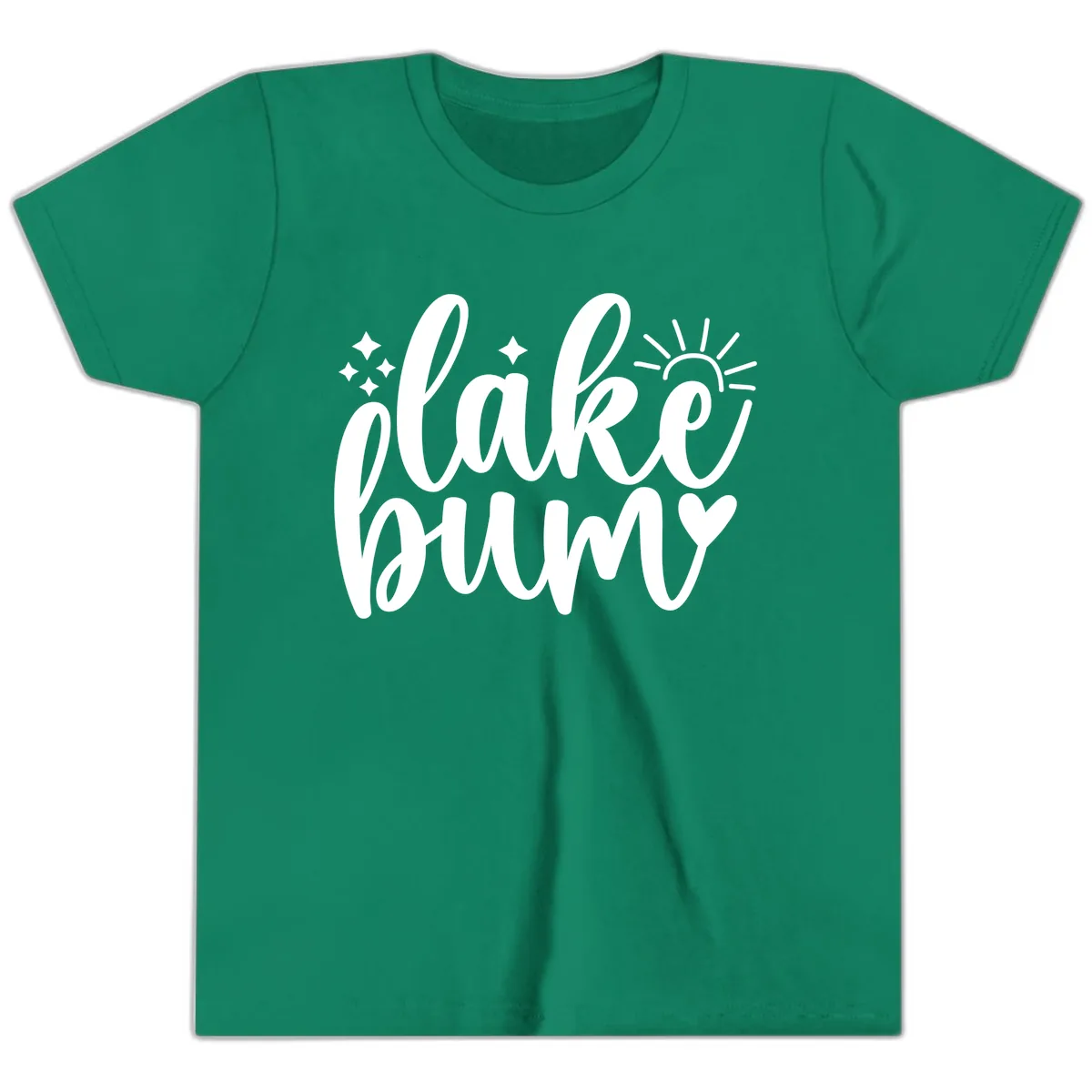 Lake Bum Lifestyle Apparel Youth T-Shirt in Kelly
