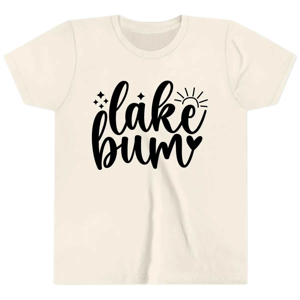Lake Bum Lifestyle Apparel Youth T-Shirt in Natural
