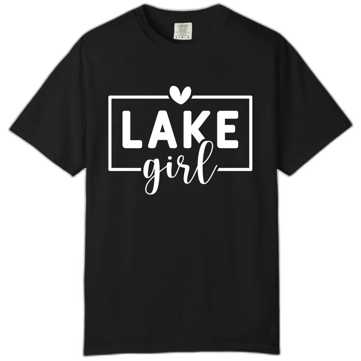 Lake Girl Lifestyle Apparel Comfort Color in Black