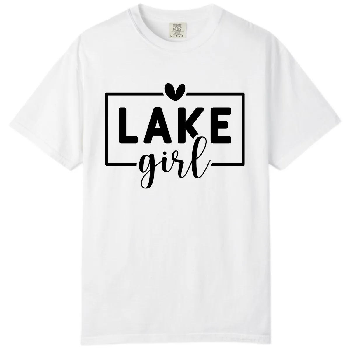 Lake Girl Lifestyle Apparel Comfort Color in White