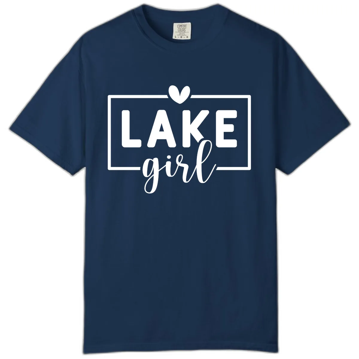 Lake Girl Lifestyle Apparel Comfort Color in Navy