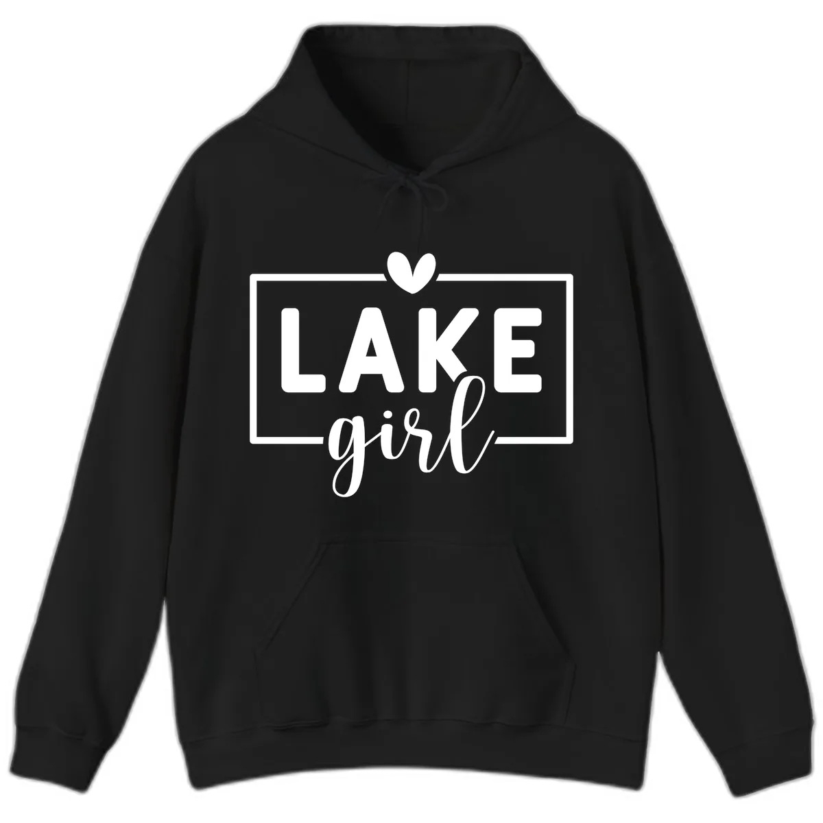 Lake Girl Lifestyle Apparel Hoodie in Black