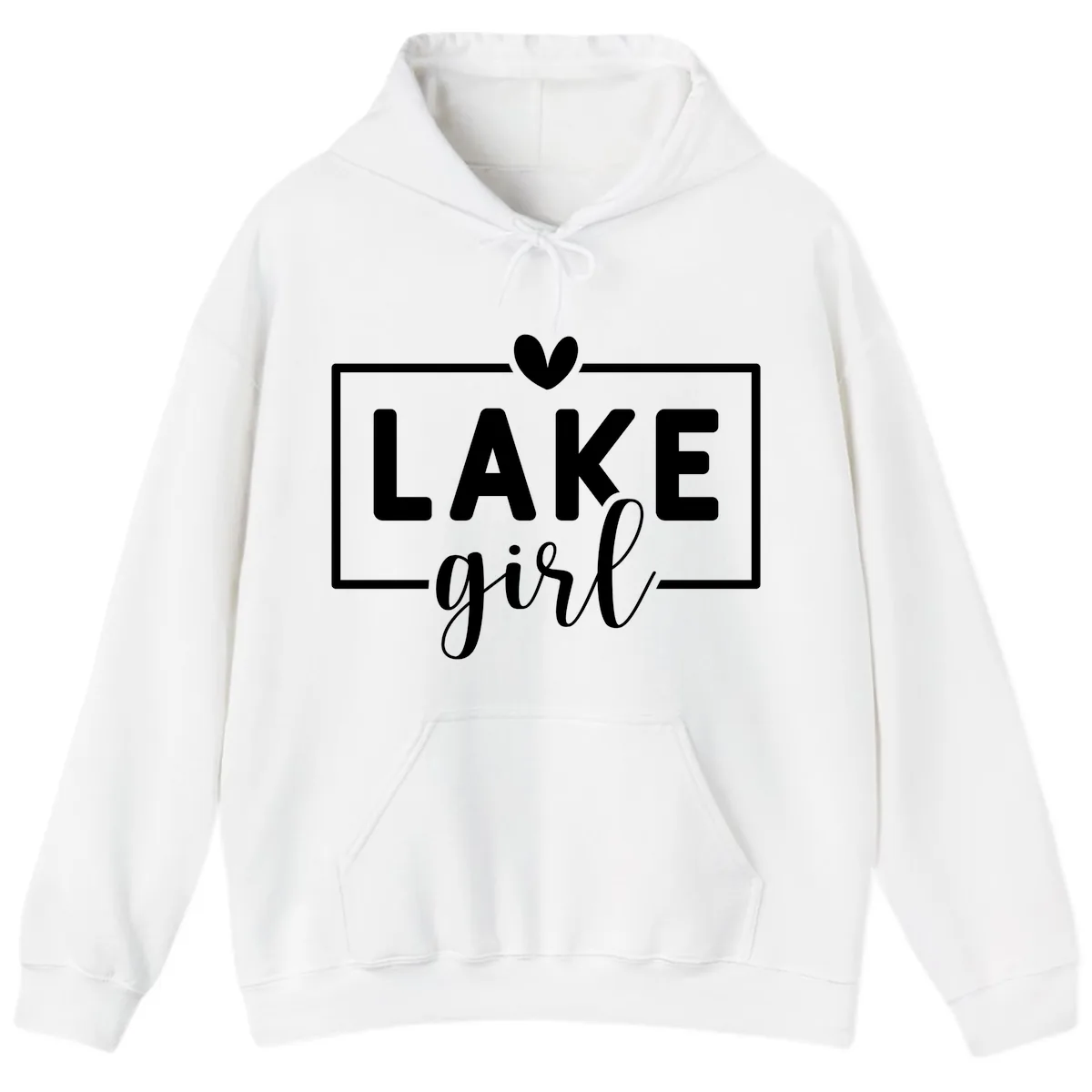 Lake Girl Lifestyle Apparel Hoodie in White