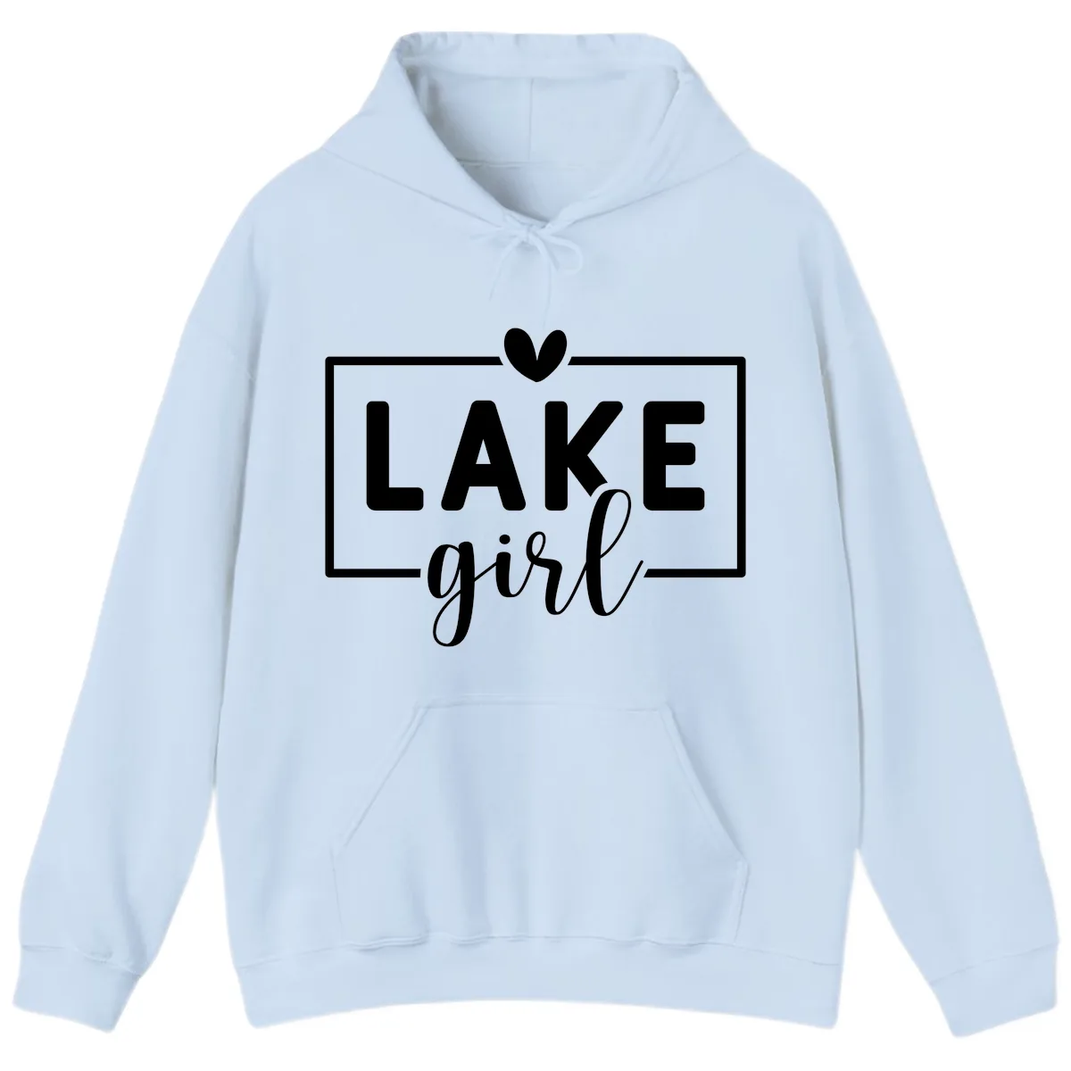 Lake Girl Lifestyle Apparel Hoodie in Light Blue