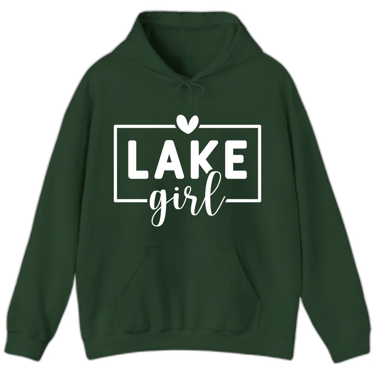 Lake Girl Lifestyle Apparel Hoodie in Forest Green
