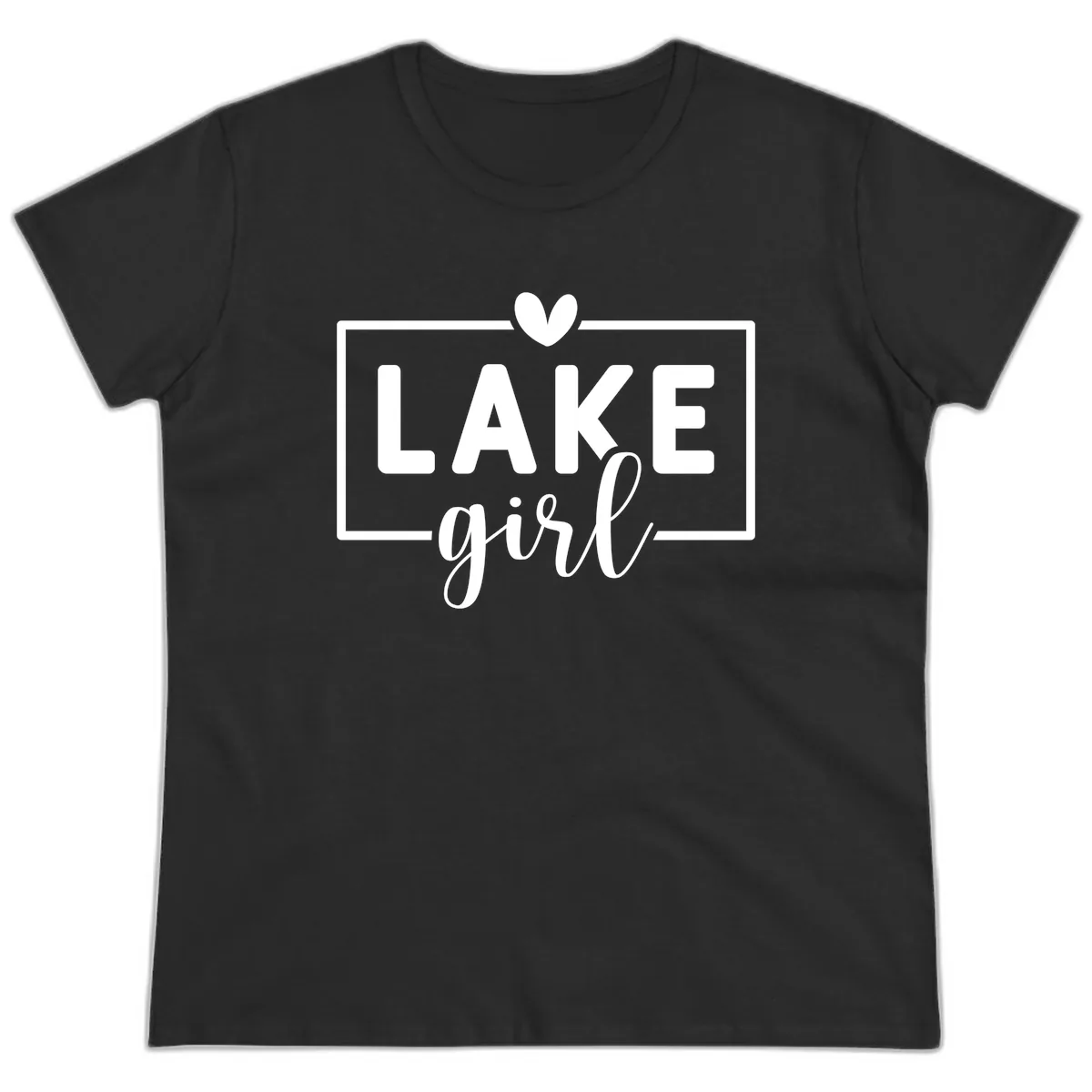 Lake Girl Lifestyle Apparel Ladies Tee in Black