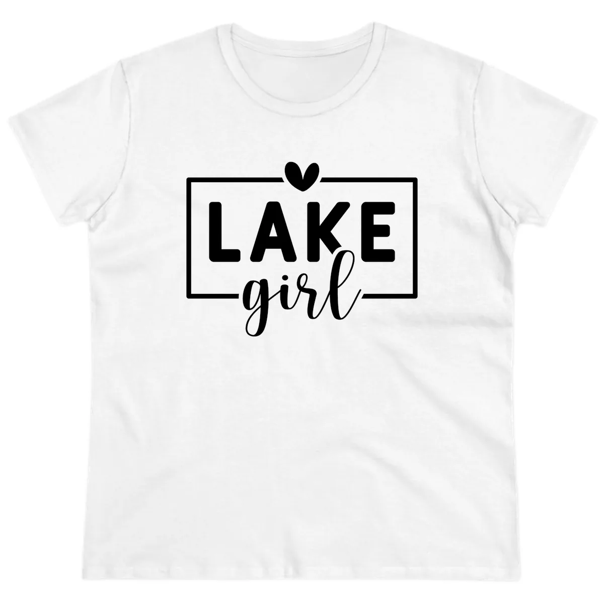 Lake Girl Lifestyle Apparel Ladies Tee in White
