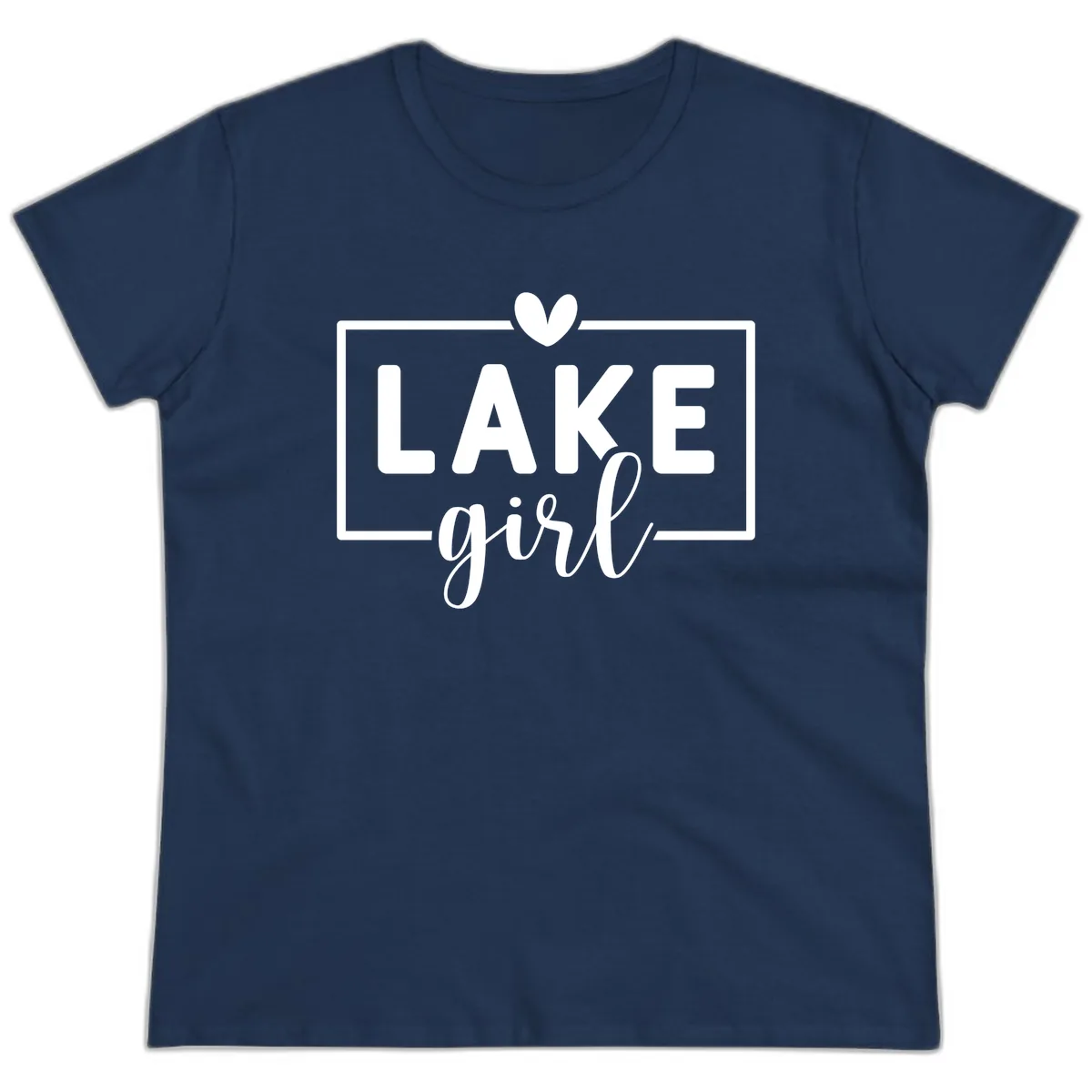 Lake Girl Lifestyle Apparel Ladies Tee in Navy