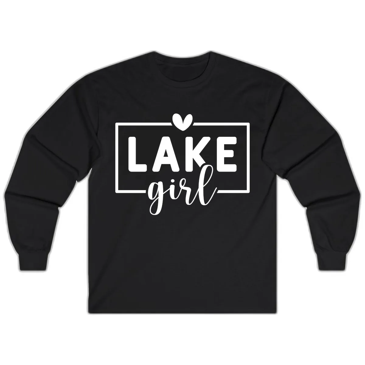 Lake Girl Lifestyle Apparel Long Sleeve in Black