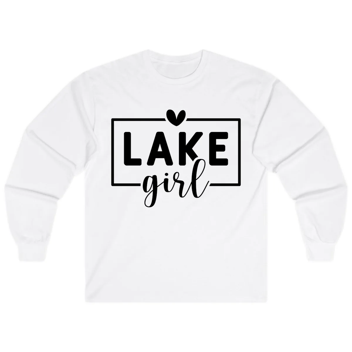 Lake Girl Lifestyle Apparel Long Sleeve in White