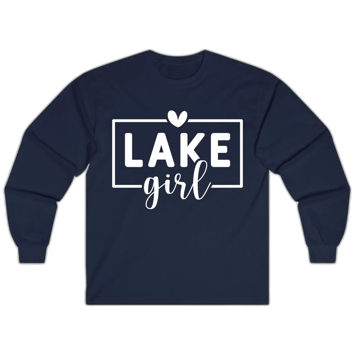 Lake Girl Lifestyle Apparel Long Sleeve in Navy