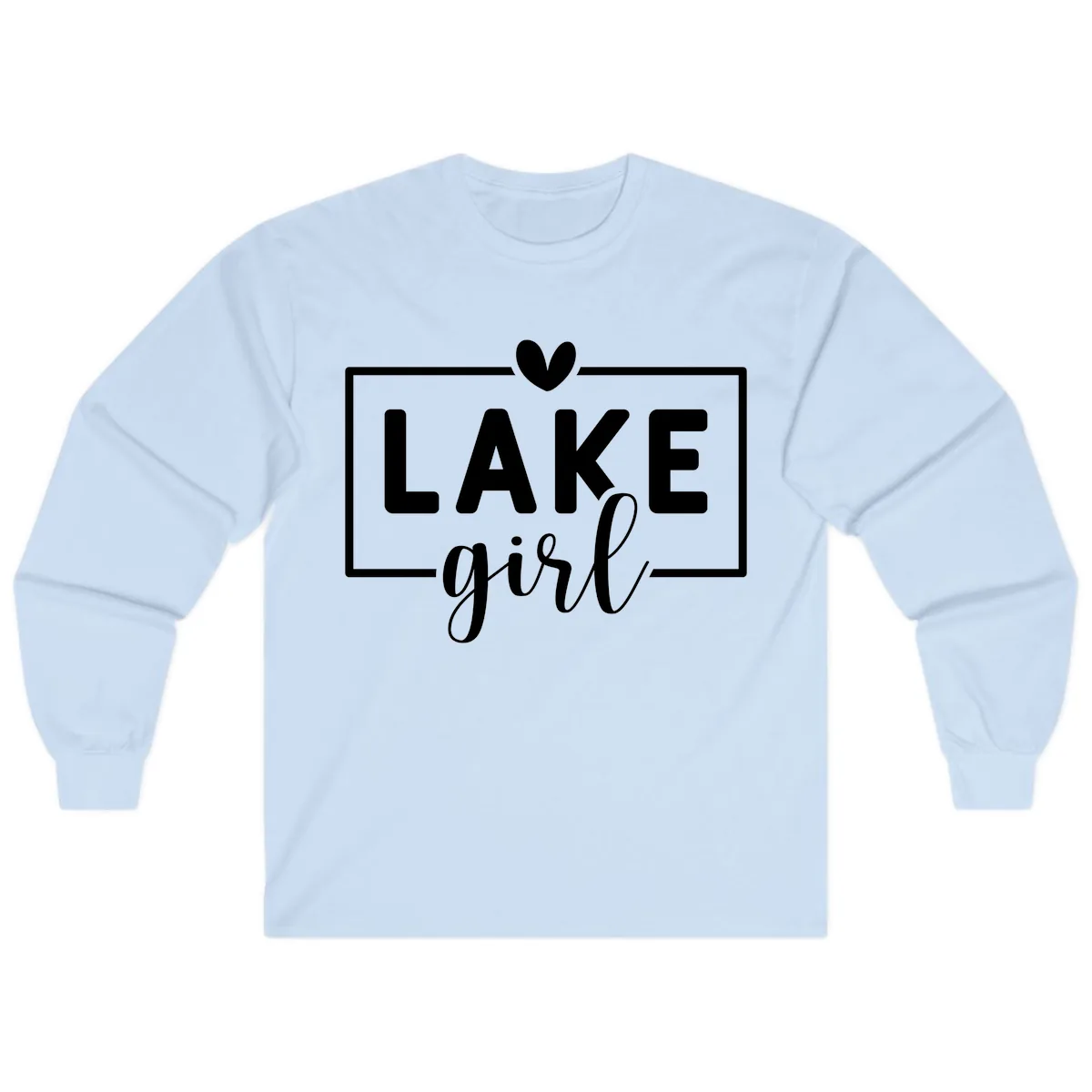 Lake Girl Lifestyle Apparel Long Sleeve in Light Blue