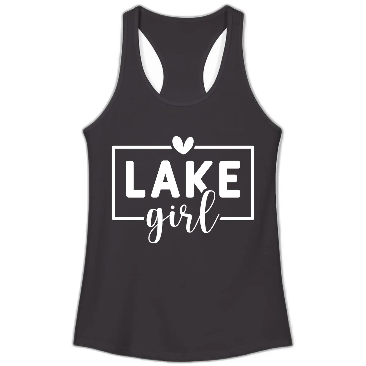 Lake Girl Lifestyle Apparel Ladies Tank in Black