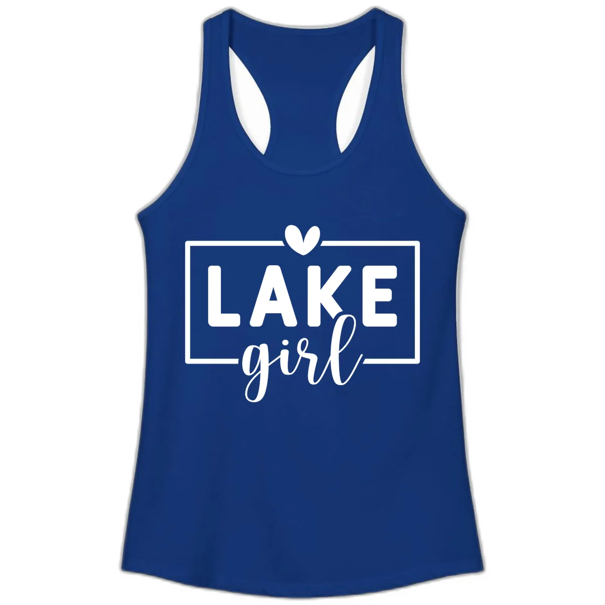 Lake Girl Lifestyle Apparel Ladies Tank in Solid Royal