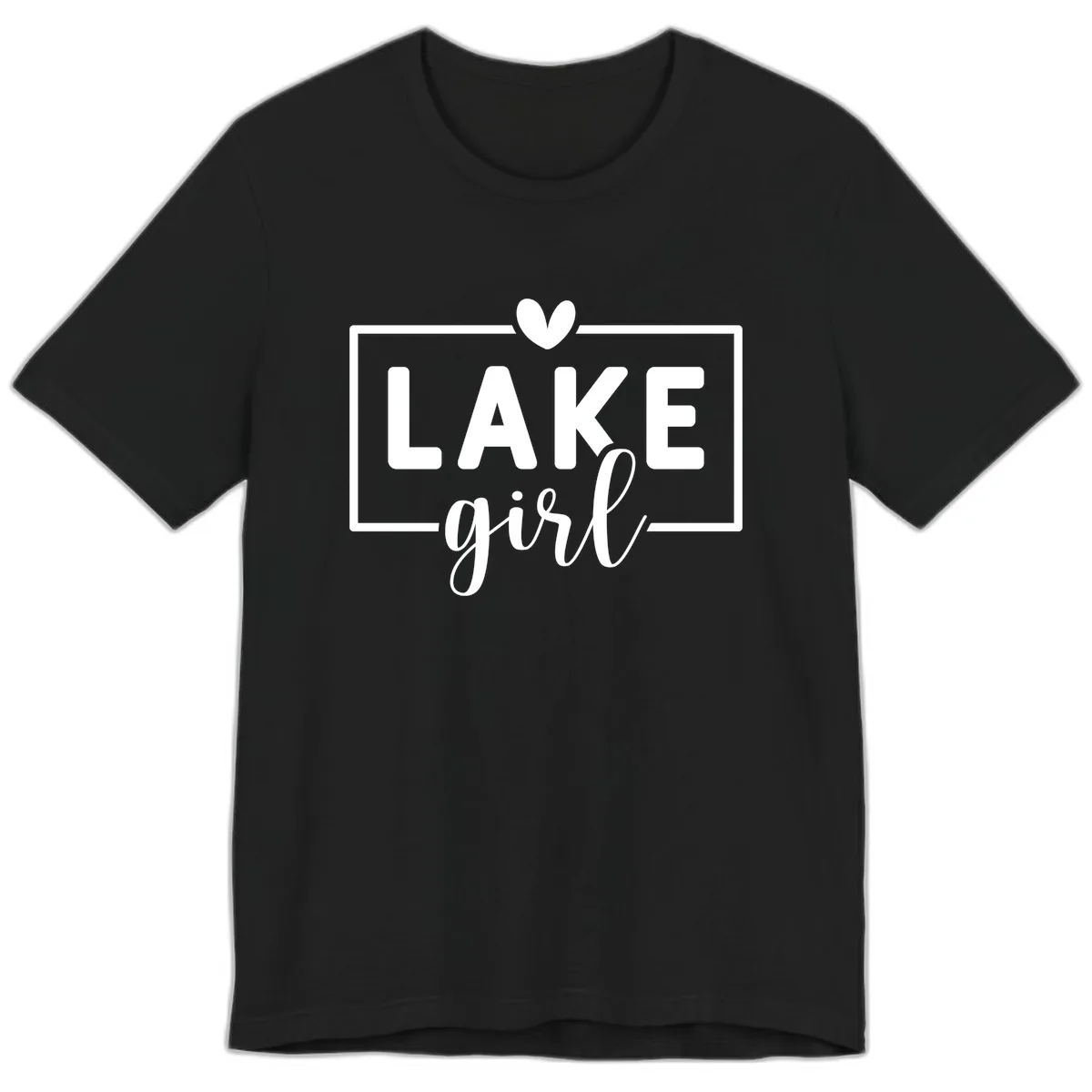 Lake Girl Lifestyle Apparel Premium T-Shirt in Black