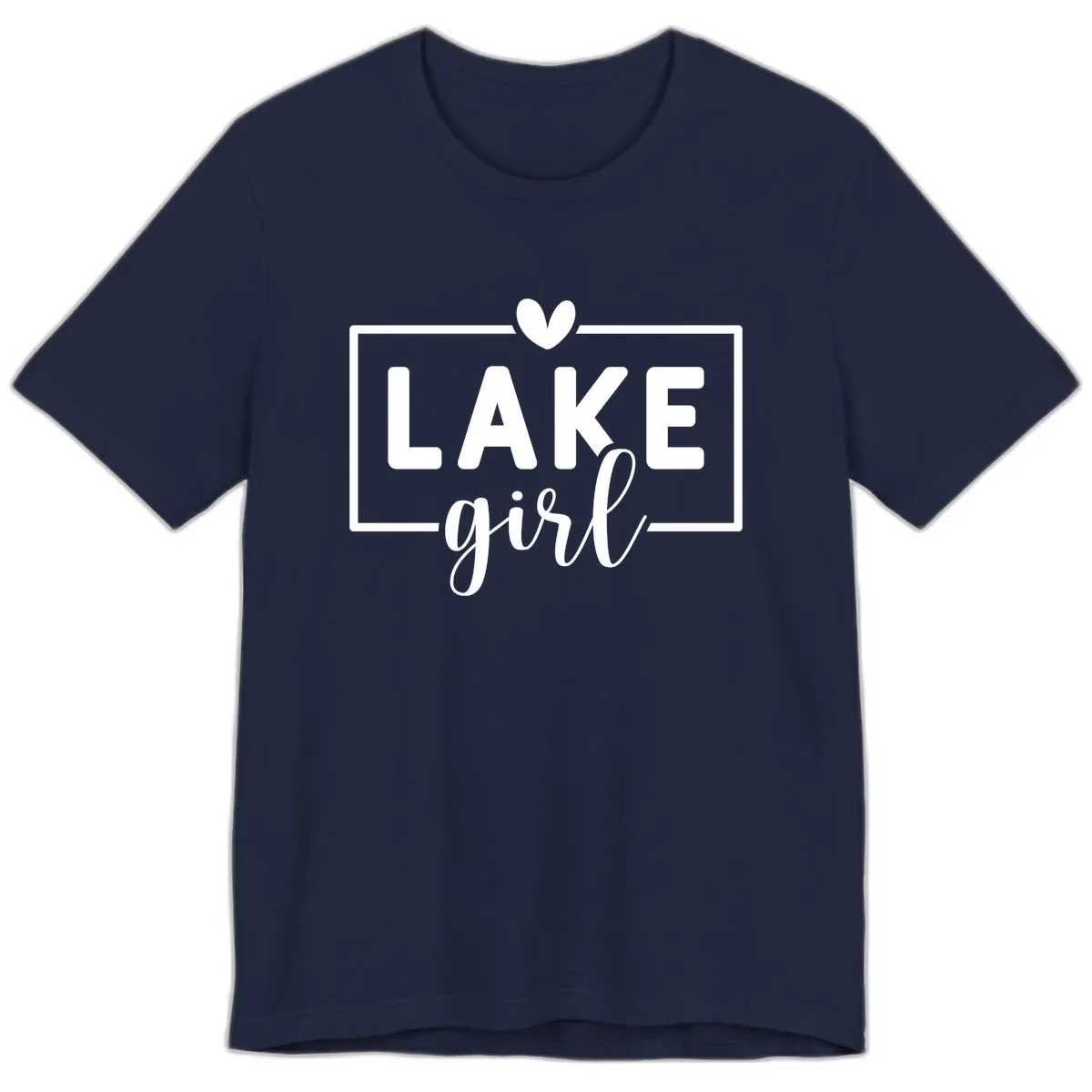 Lake Girl Lifestyle Apparel Premium T-Shirt in Navy