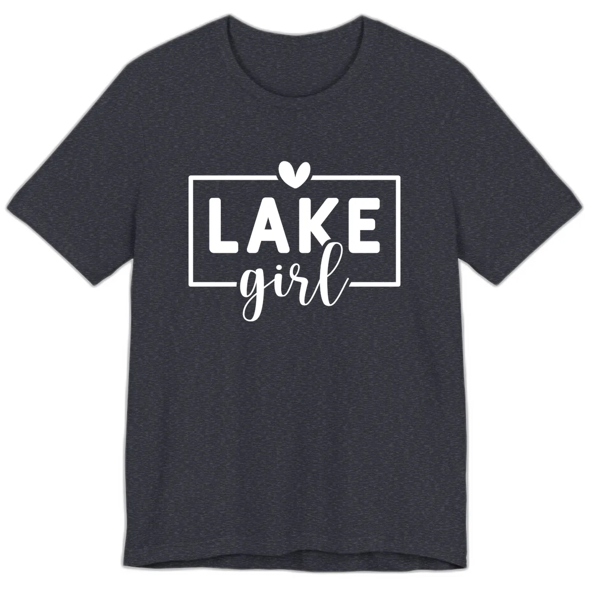 Lake Girl Lifestyle Apparel Premium T-Shirt in Heather Navy