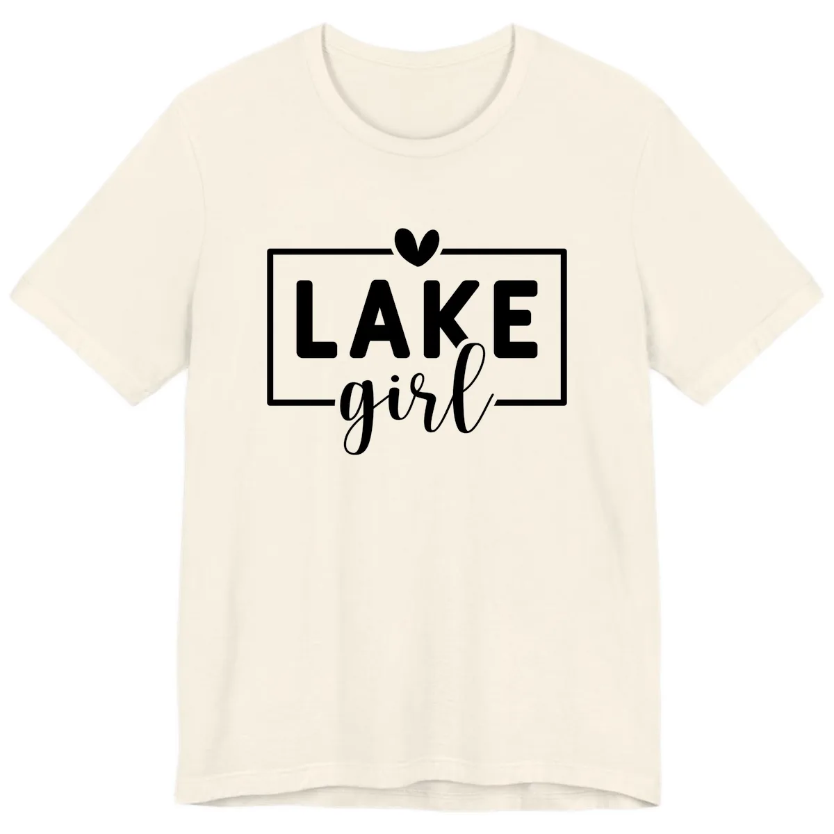 Lake Girl Lifestyle Apparel Premium T-Shirt in Natural