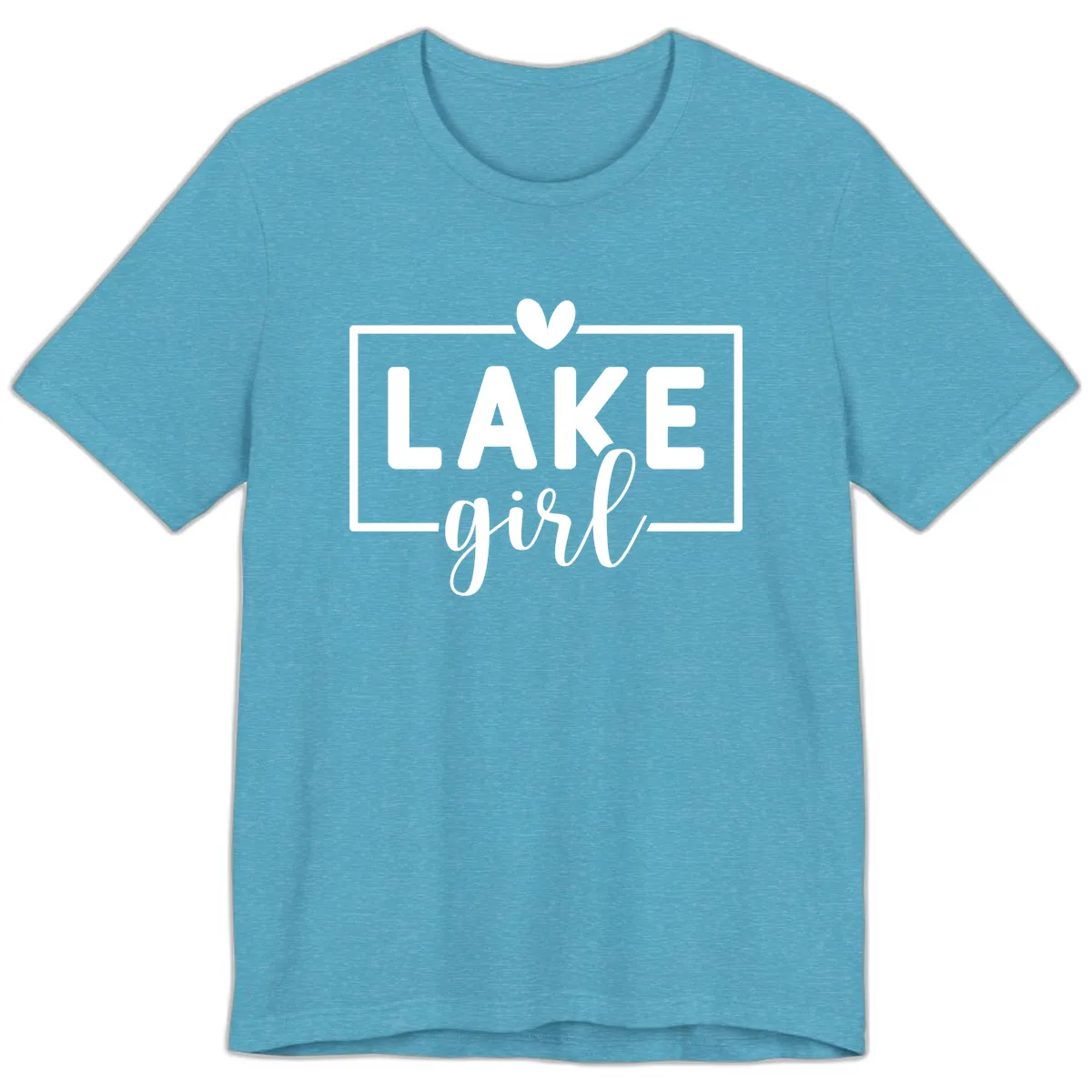 Lake Girl Lifestyle Apparel Premium T-Shirt in Heather Aqua