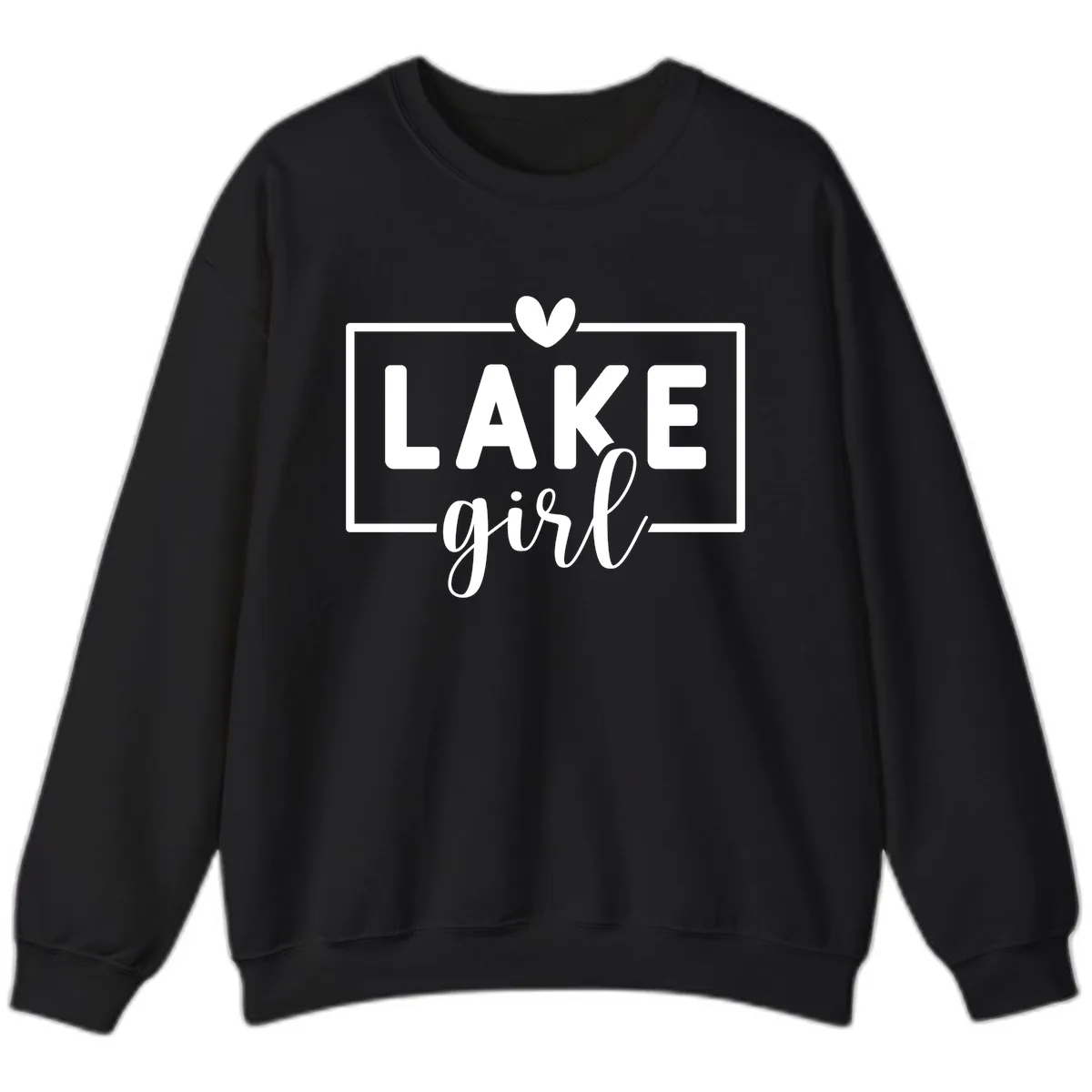 Lake Girl Lifestyle Apparel Sweatshirt in Black