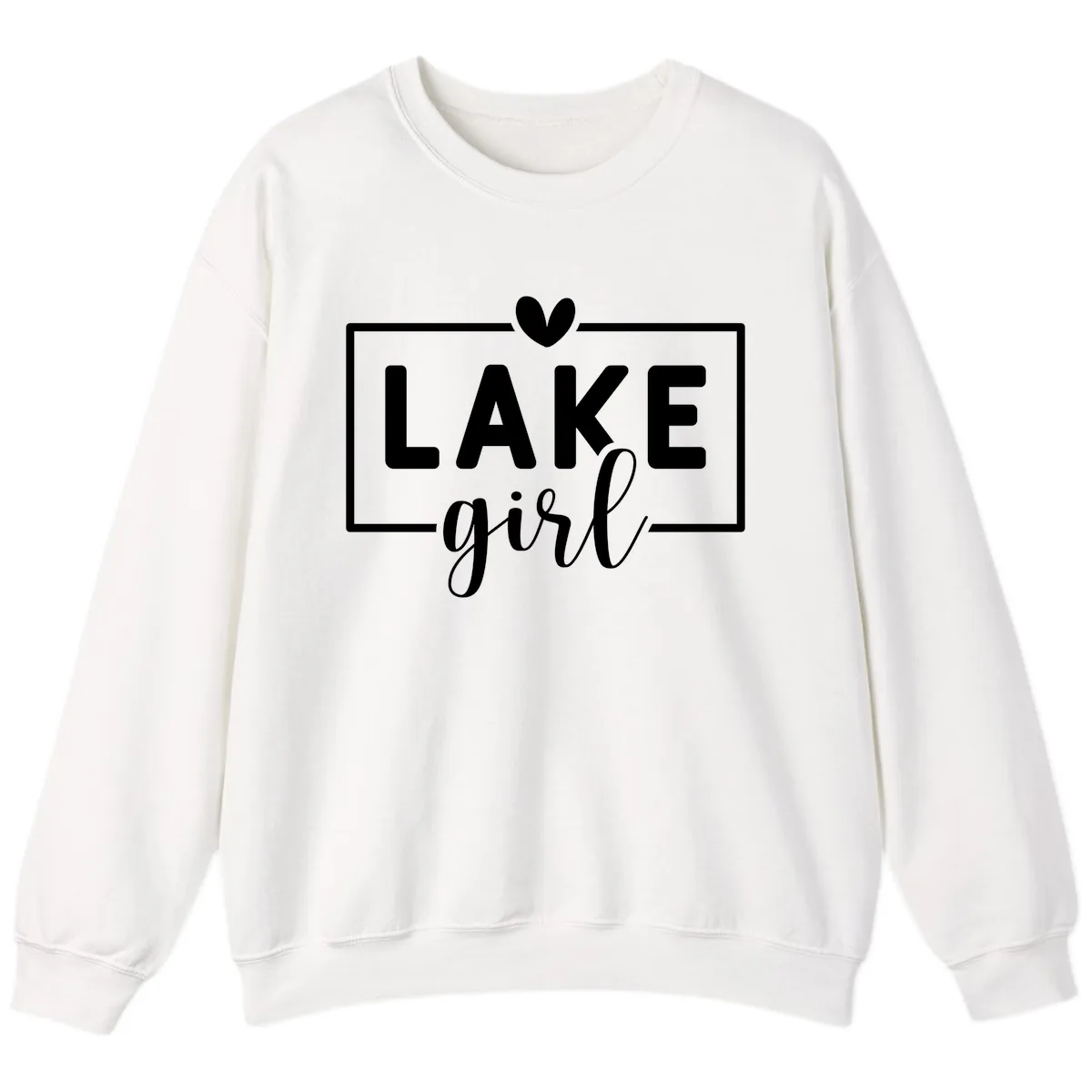 Lake Girl Lifestyle Apparel Sweatshirt in White