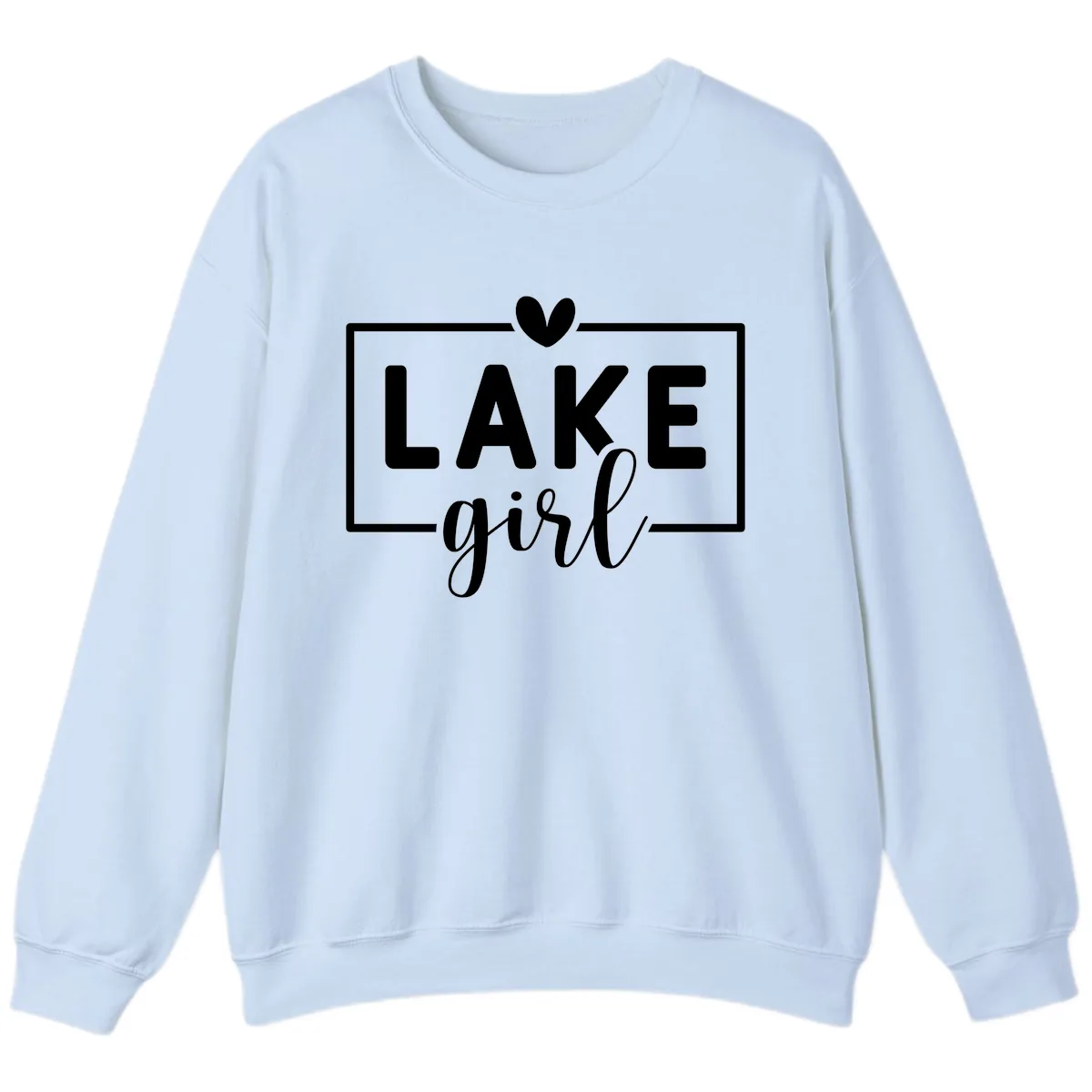 Lake Girl Lifestyle Apparel Sweatshirt in Light Blue