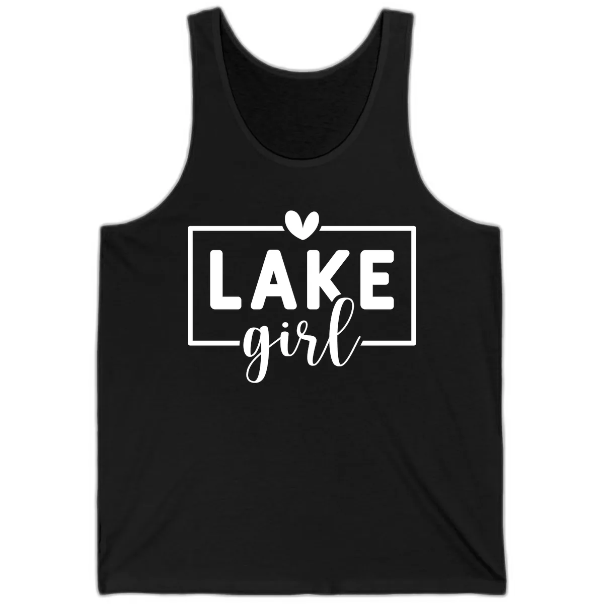 Lake Girl Lifestyle Apparel Tank in Black