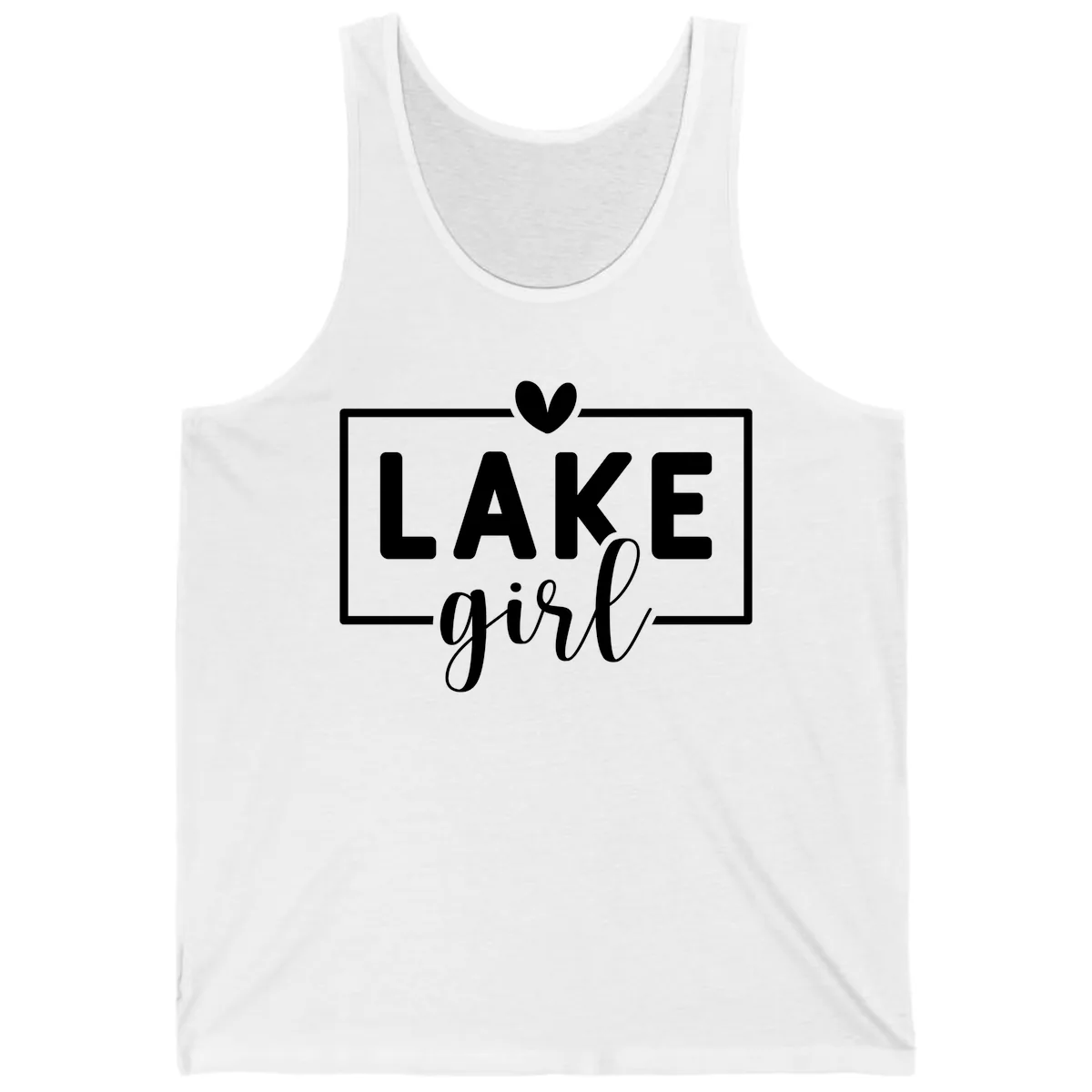 Lake Girl Lifestyle Apparel Tank in White