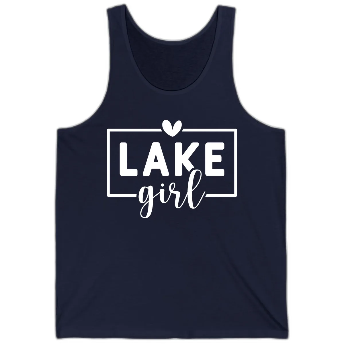 Lake Girl Lifestyle Apparel Tank in Navy