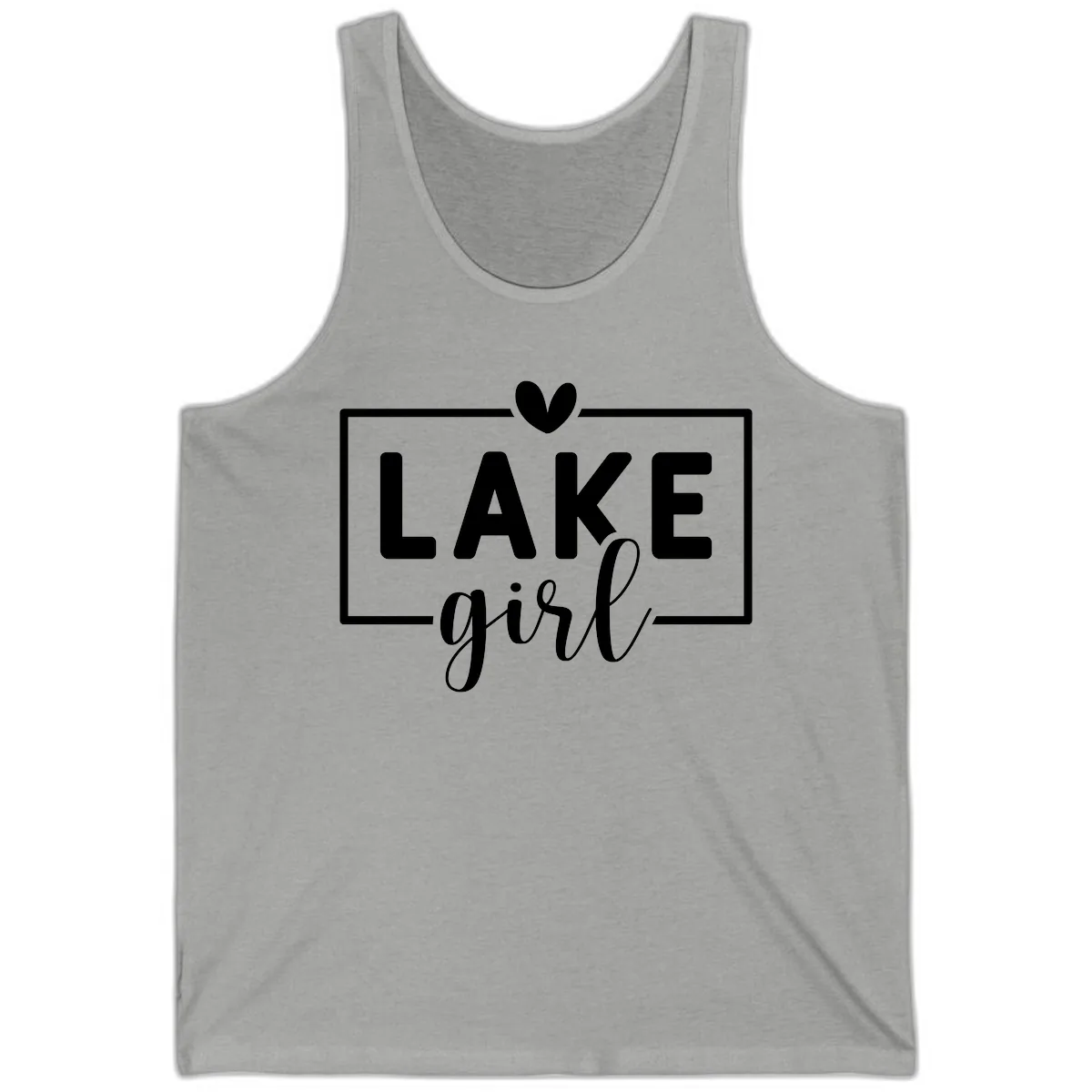 Lake Girl Lifestyle Apparel Tank in Athletic Heather