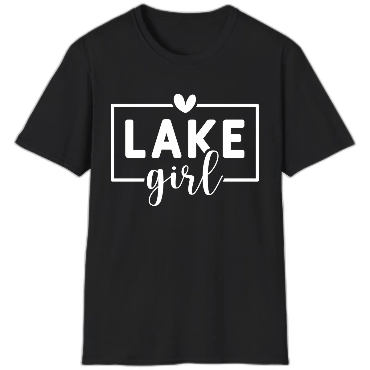 Lake Girl Lifestyle Apparel T-Shirt in Black