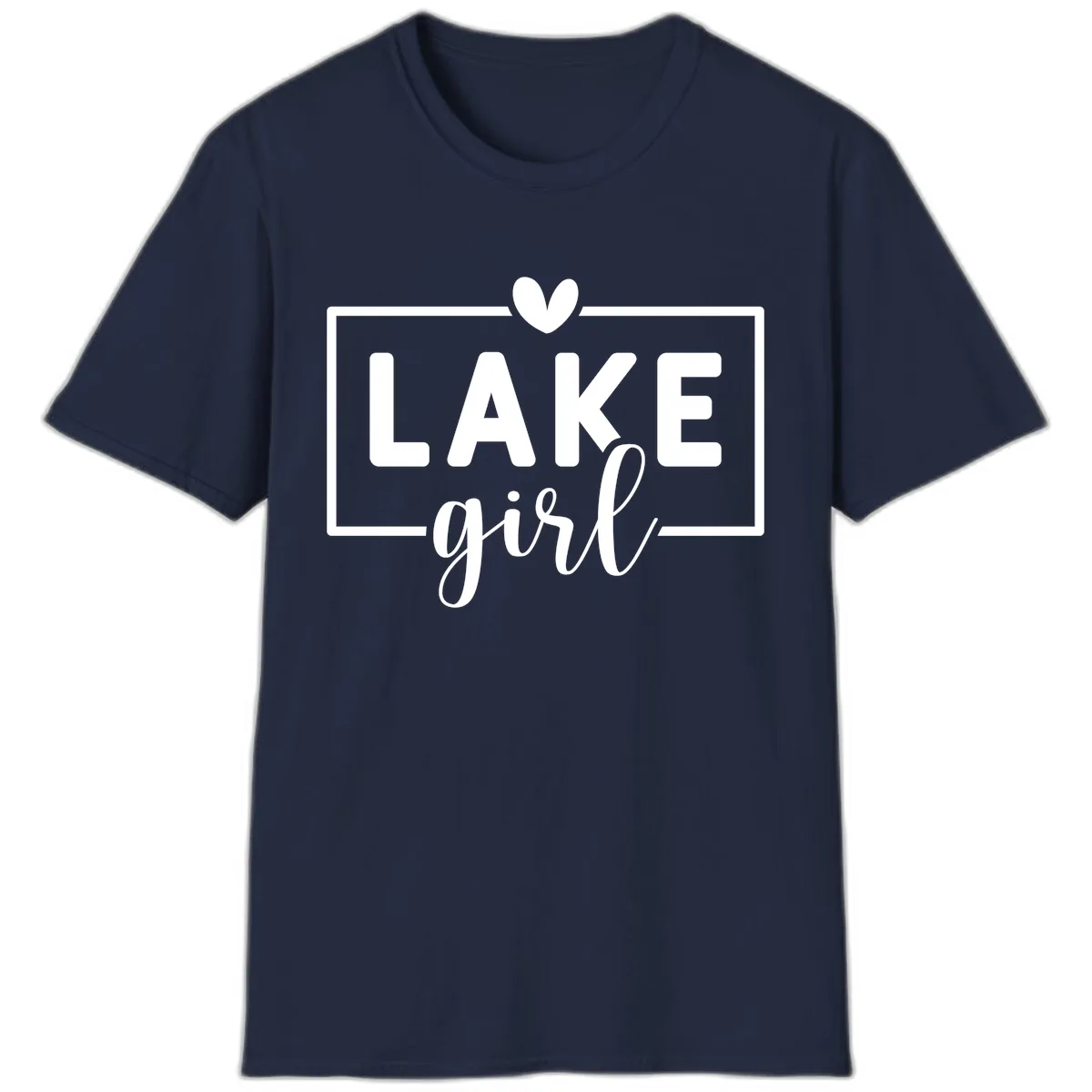 Lake Girl Lifestyle Apparel T-Shirt in Navy