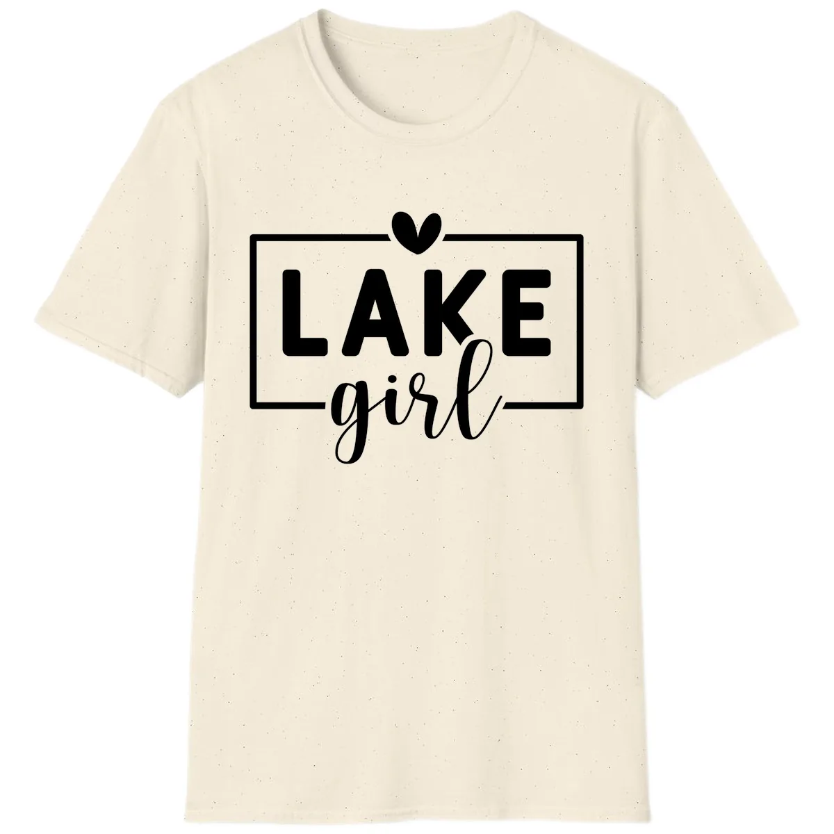 Lake Girl Lifestyle Apparel T-Shirt in Natural