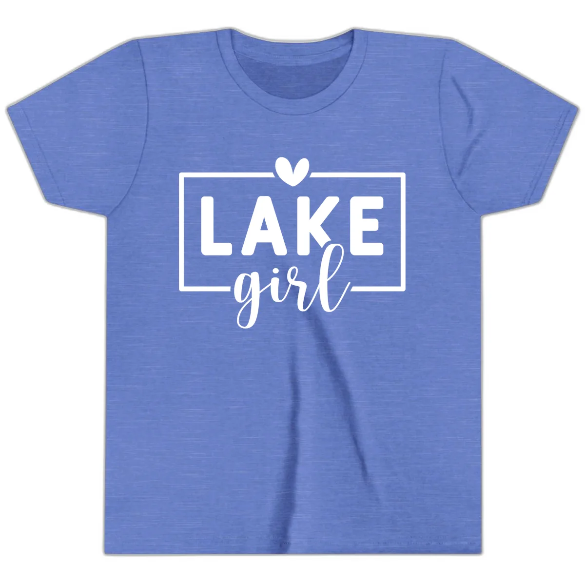 Lake Girl Lifestyle Apparel Youth T-Shirt in Heather Columbia Blue