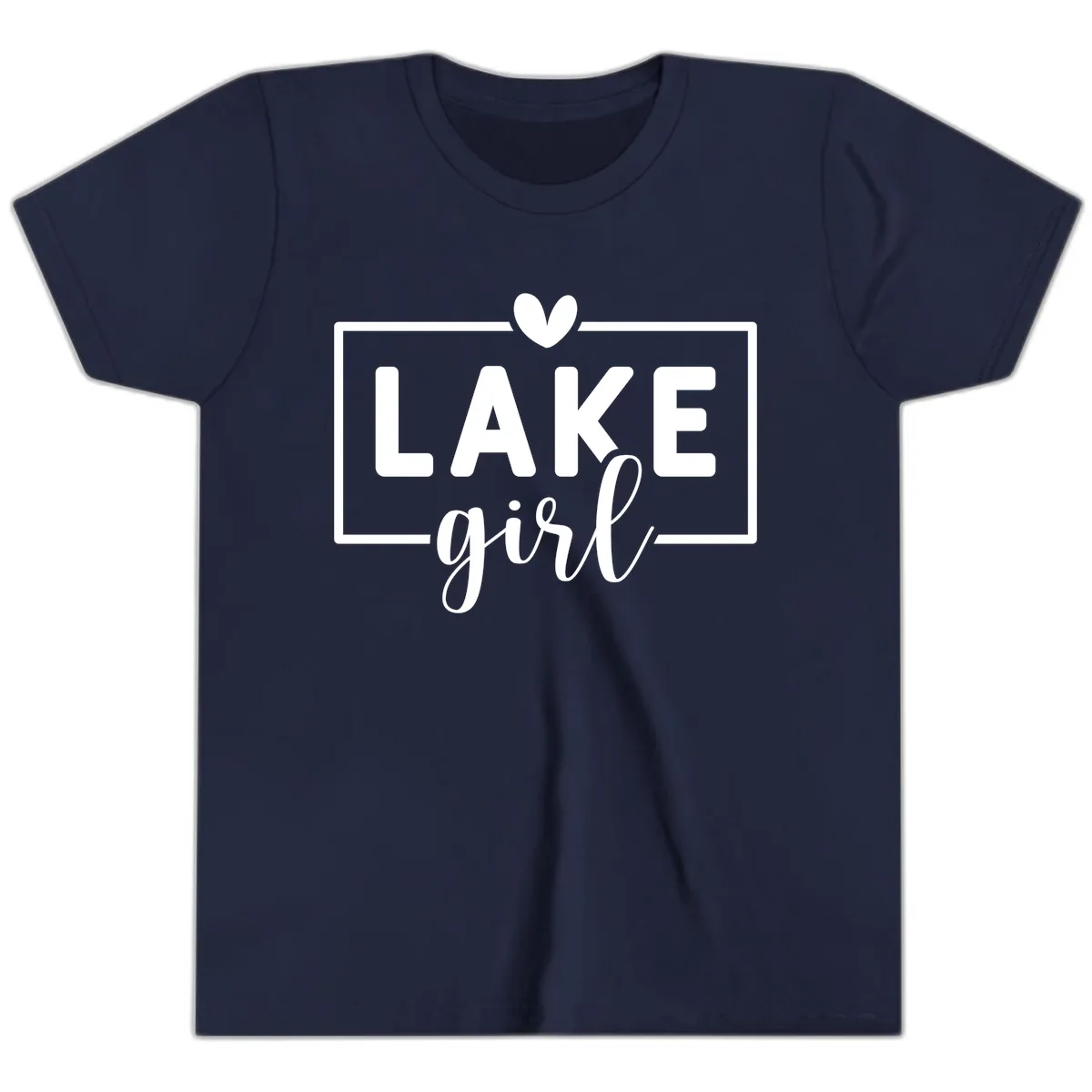 Lake Girl Lifestyle Apparel Youth T-Shirt in Navy