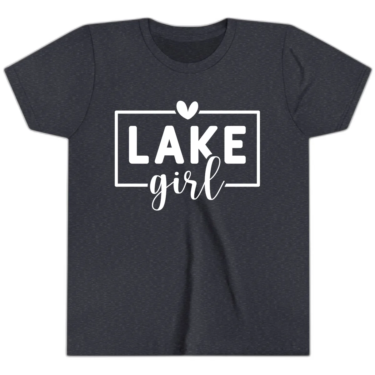 Lake Girl Lifestyle Apparel Youth T-Shirt in Heather Navy