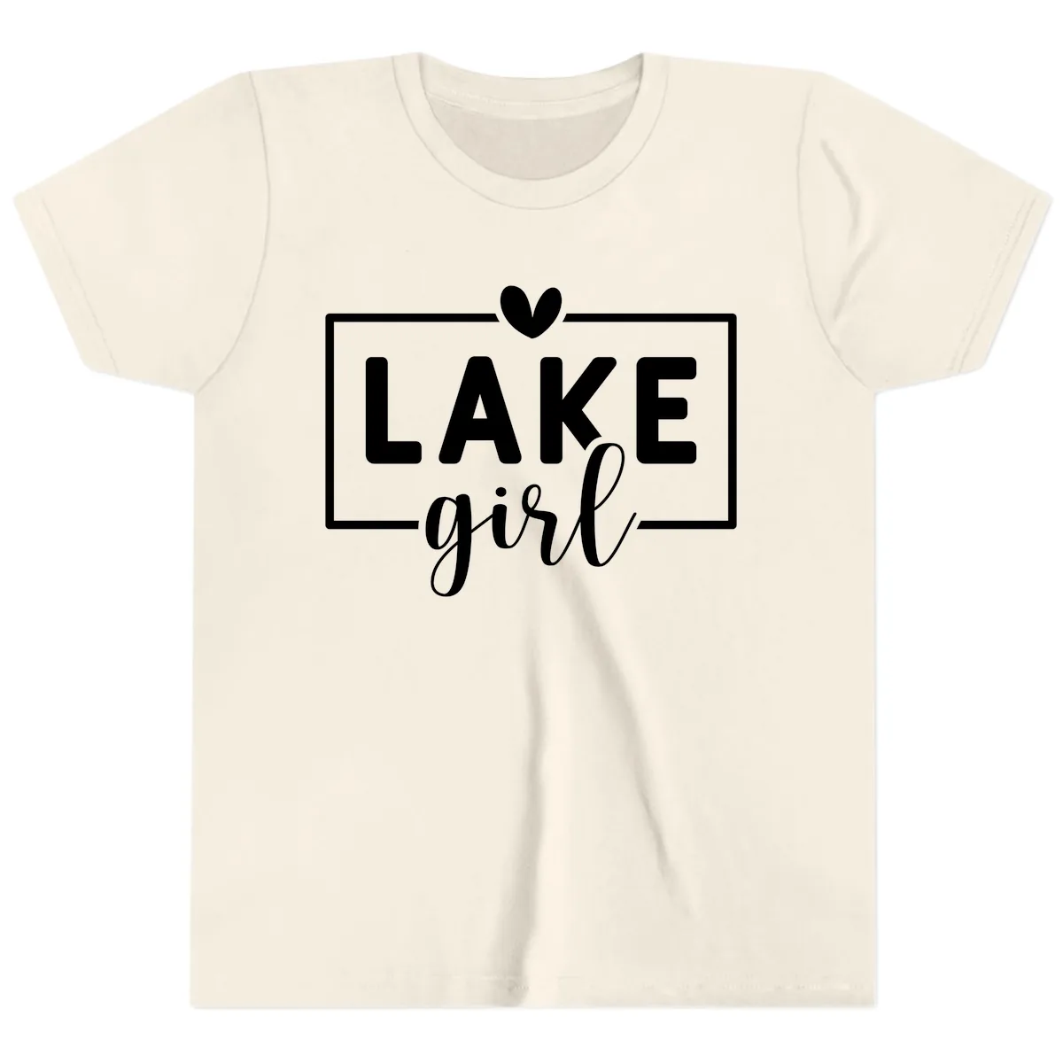 Lake Girl Lifestyle Apparel Youth T-Shirt in Natural