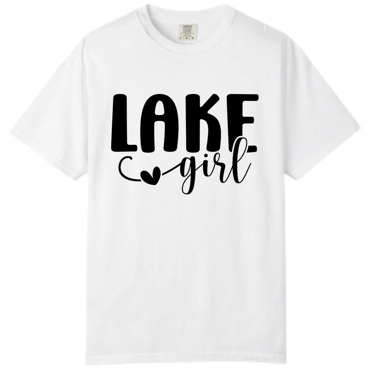 Lake Girl Lifestyle Apparel Comfort Color in White
