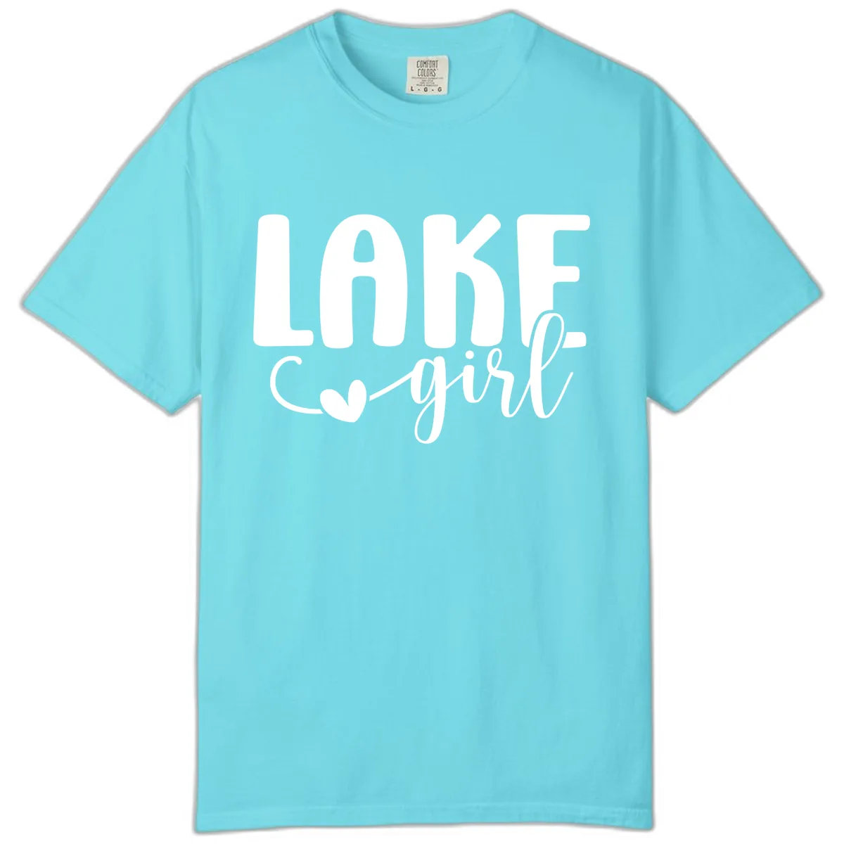 Lake Girl Lifestyle Apparel Comfort Color in Lagoon Blue